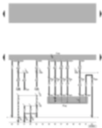 Wiring Diagram  VW BORA 2000 - Central locking and anti-theft alarm system control unit - rear left central locking lock unit