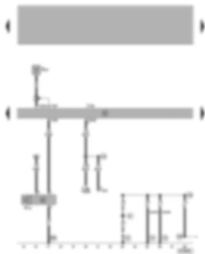 Wiring Diagram  VW BORA 2001 - Central locking control unit and anti-theft alarm system - alarm horn - central locking and anti-theft alarm system aerial