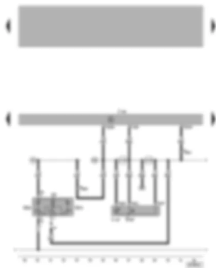 Wiring Diagram  VW BORA 2001 - Central locking control unit and anti-theft alarm system - interior monitoring deactivation switch - front interior light - front reading lights