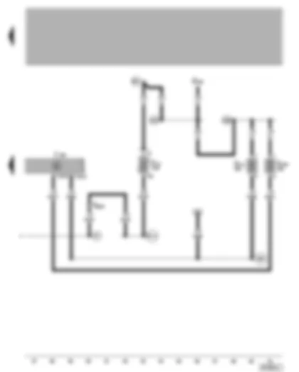 Wiring Diagram  VW BORA 2001 - Central locking control unit and anti-theft alarm system