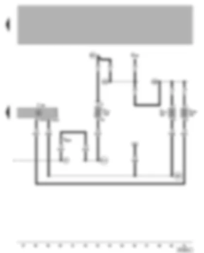 Wiring Diagram  VW BORA 2000 - Central locking control unit and anti-theft alarm system