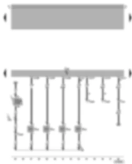 Wiring Diagram  VW BORA 2002 - Simos control unit - injectors