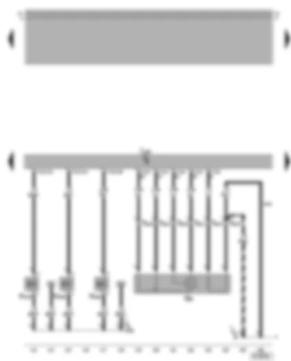 Wiring Diagram  VW BORA 2004 - Motronic control unit - lambda probe upstream of catalytic converter - inlet camshaft control - variable intake manifold change-over valve