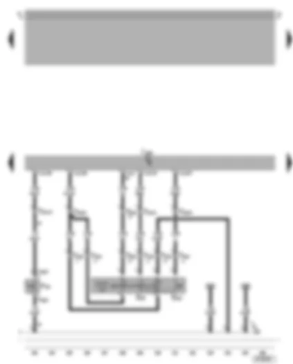 Wiring Diagram  VW BORA 2002 - Motronic control unit - cruise control system switch - clutch pedal switch