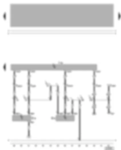 Wiring Diagram  VW BORA 2001 - Control unit for headlight range control - vehicle inclination sender