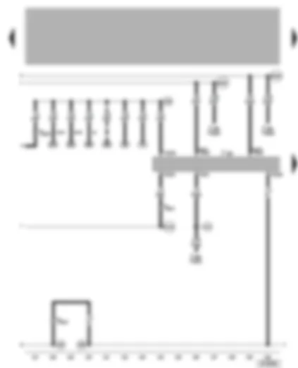 Wiring Diagram  VW BORA 2006 - Convenience system central control unit