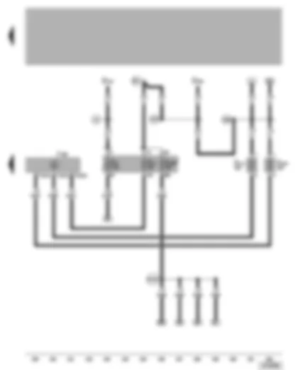 Wiring Diagram  VW BORA 2005 - Convenience system central control unit