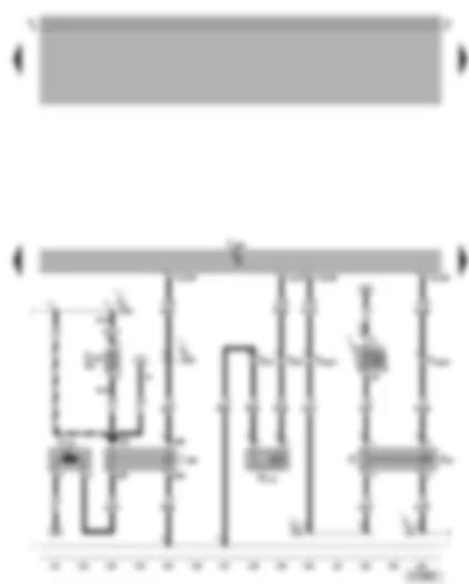 Wiring Diagram  VW BORA 2002 - Motronic control unit - secondary air pump relay - secondary air pump motor - secondary air inlet valve - brake light switch - cruise control system brake pedal switch