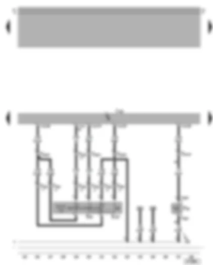 Wiring Diagram  VW BORA 2003 - Motronic control unit - cruise control system switch - clutch pedal switch