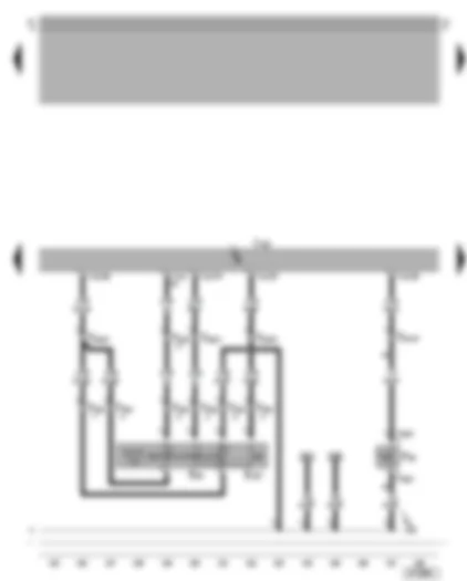 Wiring Diagram  VW BORA 2002 - Motronic control unit - cruise control system switch - clutch pedal switch