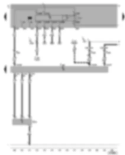 Wiring Diagram  VW BORA 2002 - Motronic control unit - fuel pump relay - air mass meter