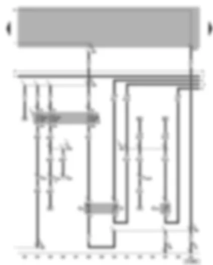 Wiring Diagram  VW BORA 2001 - Fuel pump - fuel gauge sender - coolant shortage indicator sender