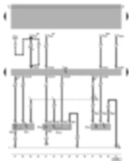 Wiring Diagram  VW BORA 2003 - 4LV control unit (injection system) - intake air temperature sender - intake manifold pressure sender - exhaust gas recirculation potentiometer - exhaust gas recirculation valve - Hall sender