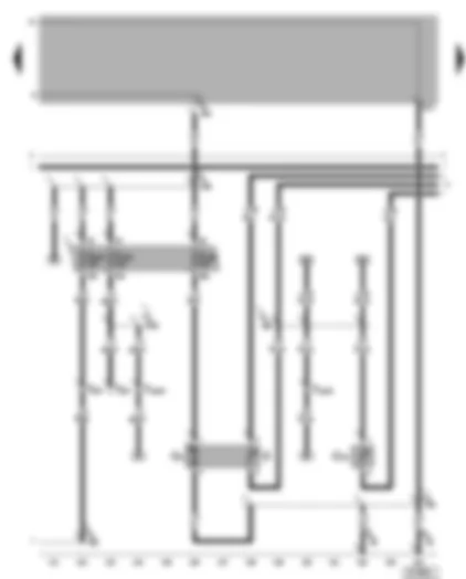 Wiring Diagram  VW BORA 2002 - Fuel pump - fuel gauge sender - coolant shortage indicator sender