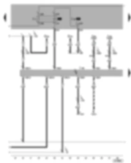 Wiring Diagram  VW BORA 2001 - Multi-function steering wheel control unit - dual tone horn relay