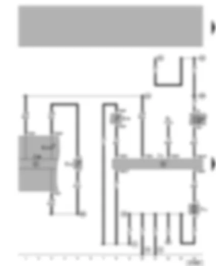 Wiring Diagram  VW BORA 2005 - Automatic intermittent wash/wipe relay - intermittent wiper control - headlight washer system pump - windscreen washer fluid level sender