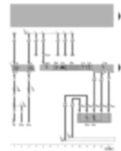 Wiring Diagram  VW BORA 2002 - Climatronic control unit - temperature flap control motor
