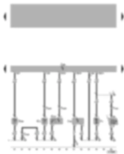 Wiring Diagram  VW BORA 2002 - Climatronic control unit - ambient temperature sensor - fresh air blower - fresh air blower control unit - evaporator out-flow temperature sender - sunlight penetration photo-sensor
