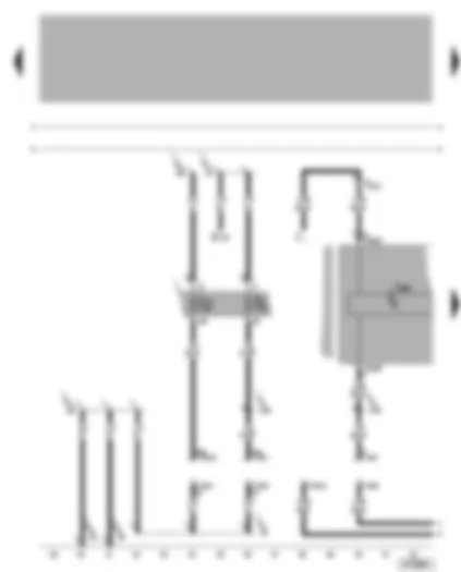 Wiring Diagram  VW BORA 2002 - Dash panel insert - self-diagnosis connection