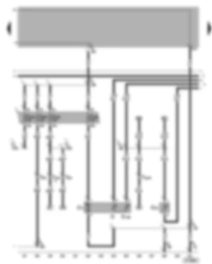 Wiring Diagram  VW BORA 2002 - Fuel pump - fuel gauge sender - coolant shortage indicator sender