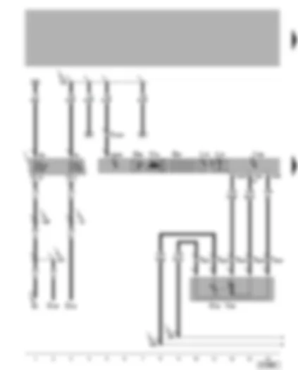 Wiring Diagram  VW BORA 2005 - Climatronic control unit - temperature flap control motor