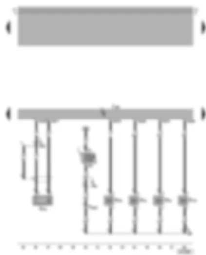Wiring Diagram  VW BORA 2005 - Motronic control unit - injectors - knock sensor
