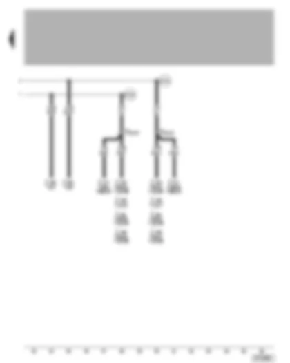 Wiring Diagram  VW BORA 2000 - Connection for: four-wheel drive control unit - automatic gearbox control unit - engine control units