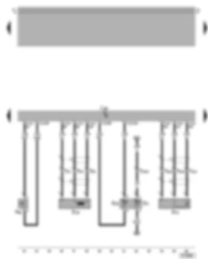 Wiring Diagram  VW BORA 2003 - Simos control unit - engine speed sender - power assisted steering pressure switch - coolant temperature sender - knock sensor