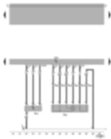 Wiring Diagram  VW BORA 2006 - Simos control unit - air mass meter - lambda probe