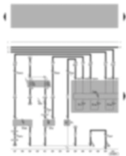 Wiring Diagram  VW BORA 2003 - Dash panel insert - oil pressure warning - oil level/oil temperature sender - speedometer sender - coolant temperature/coolant shortage warning lamp