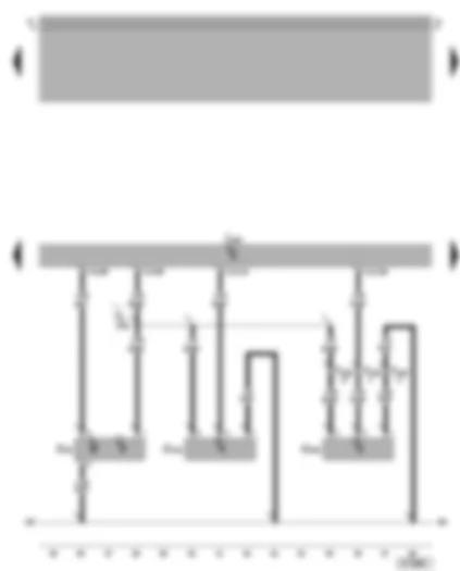 Wiring Diagram  VW BORA 2005 - Motronic control unit - Hall sender - fuel tank pressure sensor - gas fuel rail sensor