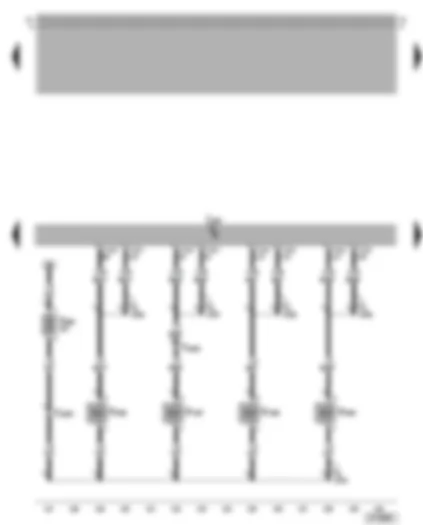 Wiring Diagram  VW BORA 2004 - Motronic control unit - gas injection valves