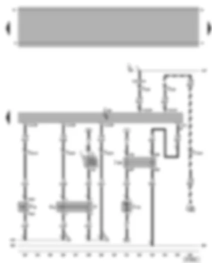 Wiring Diagram  VW BORA 2004 - Motronic control unit - secondary air pump motor - clutch pedal switch - cruise control system brake pedal switch - brake light switch