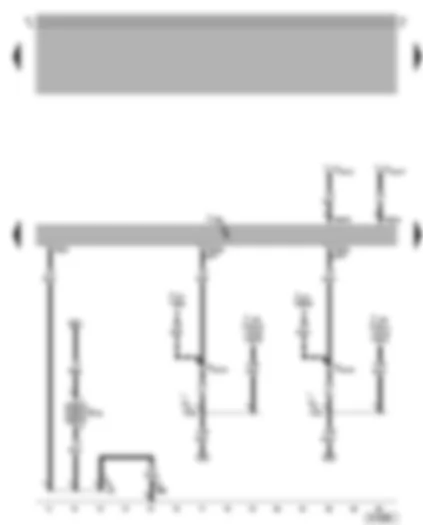 Wiring Diagram  VW BORA 2002 - Motronic control unit - heater element (crankcase breather)