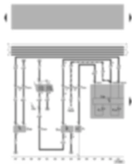 Wiring Diagram  VW BORA 2001 - Dash panel insert - oil pressure warning - oil level/oil temperature sender - speedometer sender