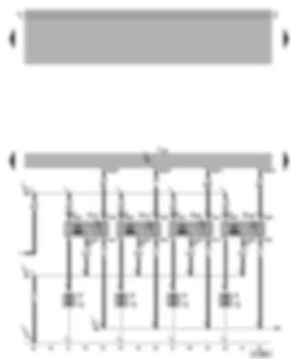 Wiring Diagram  VW BORA 2003 - Motronic control unit - ignition system