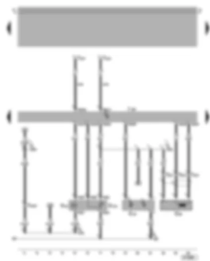 Wiring Diagram  VW BORA 2003 - Motronic control unit - hall sender - exhaust gas recirculation potentiometer - exhaust gas recirculation valve - engine speed sender