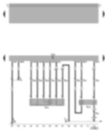Wiring Diagram  VW BORA 2001 - Motronic control unit - lambda probe before catalytic converter - lambda probe after catalytic converter