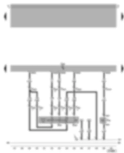 Wiring Diagram  VW BORA 2001 - Motronic control unit - cruise control system switch (CCS) - clutch pedal switch