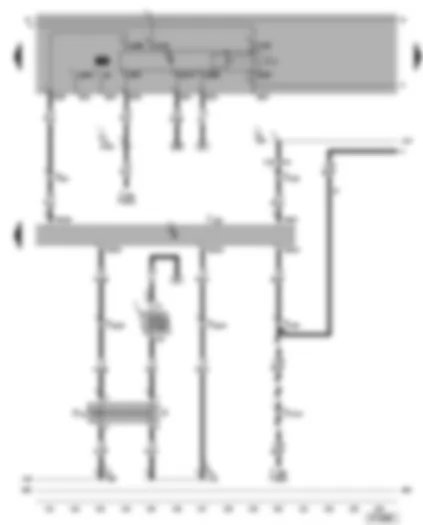 Wiring Diagram  VW BORA 2001 - Motronic control unit - fuel pump relay - CCS brake pedal switch - brake light switch