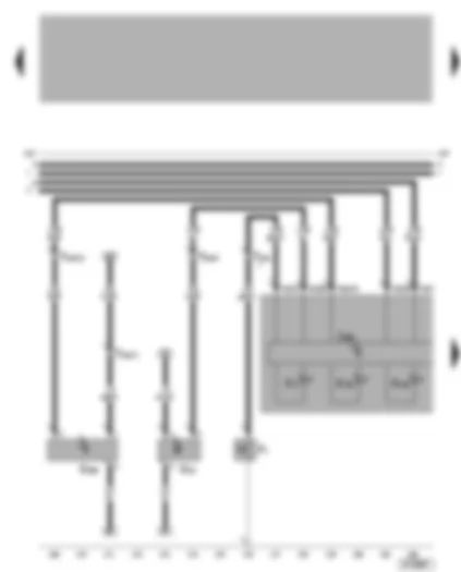 Wiring Diagram  VW BORA 2001 - Dash panel insert - oil pressure warning - oil level and oil temperature warning - speedometer sender - coolant temperature and coolant shortage warning lamp