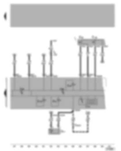 Wiring Diagram  VW BORA 2002 - Dash panel insert - electrically operated throttle fault lamp - CCS warning lamp - multi-function display - ambient temperature display - exhaust emissions warning lamp - diagnostic socket