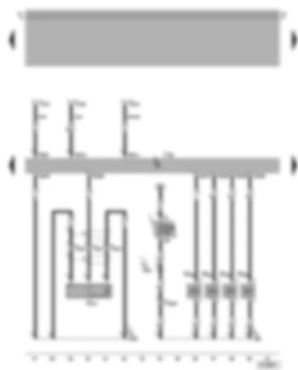 Wiring Diagram  VW BORA 2002 - Simos control unit - coolant temperature sender - hall sender