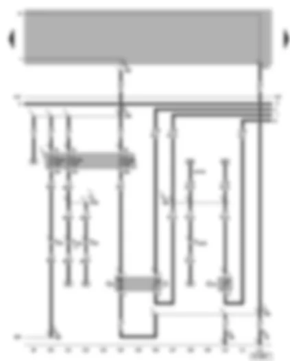 Wiring Diagram  VW BORA 2003 - Simos control unit - heater element (crankcase breather)