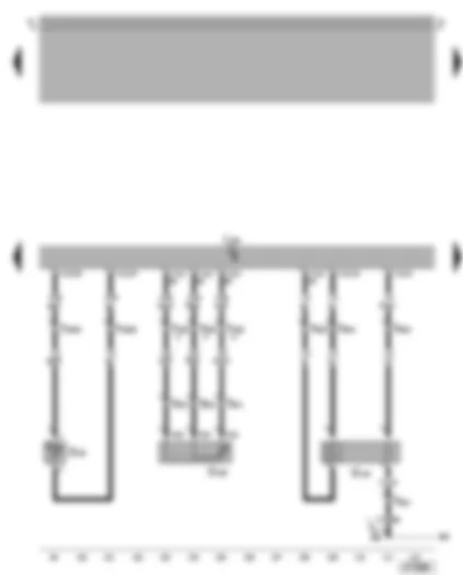 Wiring Diagram  VW BORA 2005 - Simos control unit - radiator outlet coolant temperature sender - potentiometer - temperature selection rotary knob - lambda probe after catalytic converter