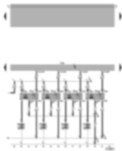 Wiring Diagram  VW BORA 2005 - 4MV injection system control unit - ignition system