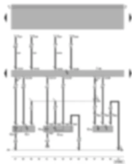 Wiring Diagram  VW BORA 2005 - 4MV injection system control unit - intake air temperature sender - intake manifold pressure sender - exhaust gas recirculation potentiometer - exhaust gas recirculation valve - Hall sender