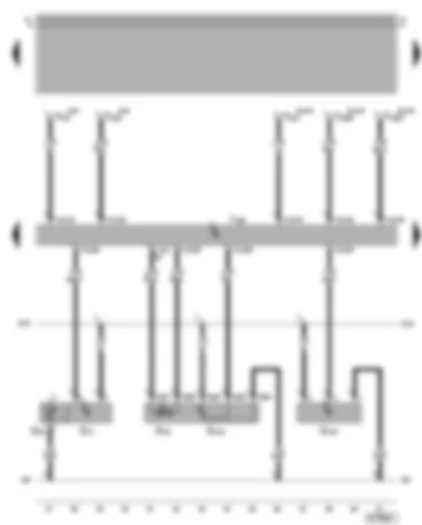Wiring Diagram  VW BORA 2006 - Motronic control unit - intake air temperature sender - intake manifold pressure sender - exhaust gas recirculation potentiometer - exhaust gas recirculation valve - fuel pressure sender