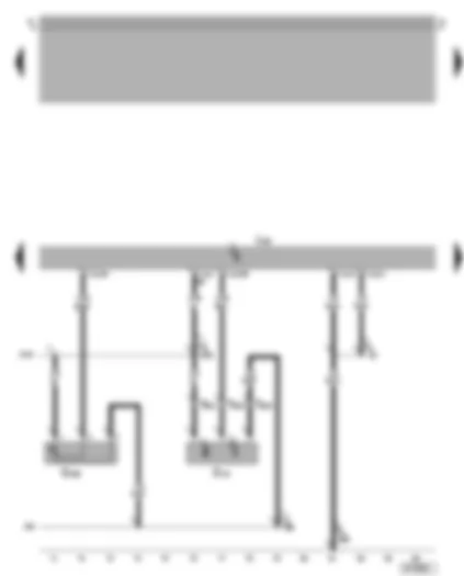 Wiring Diagram  VW BORA 2005 - Motronic control unit - intake manifold flap potentiometer - Hall sender