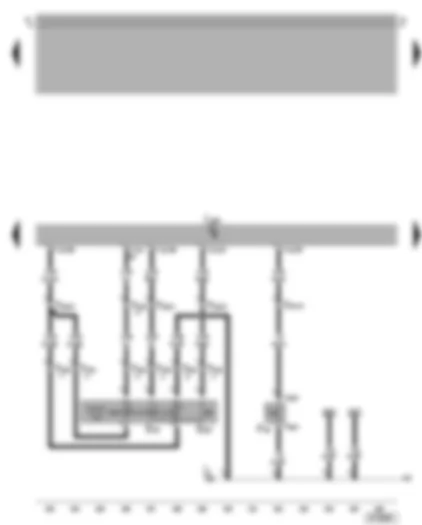Wiring Diagram  VW BORA 2004 - Motronic control unit - cruise control system switch - clutch pedal switch
